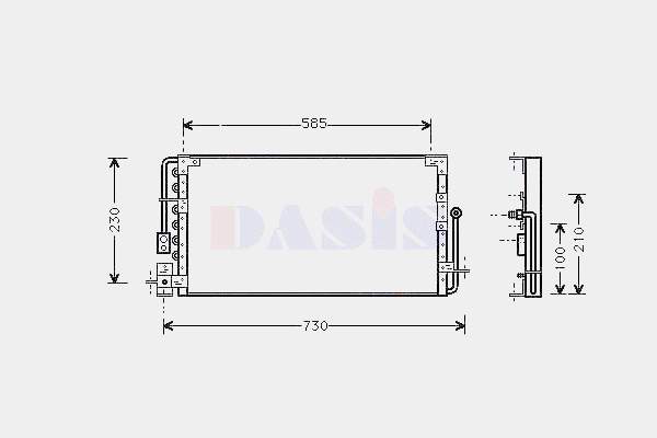 Radiador de aparelho de ar condicionado para Toyota Celica  T16