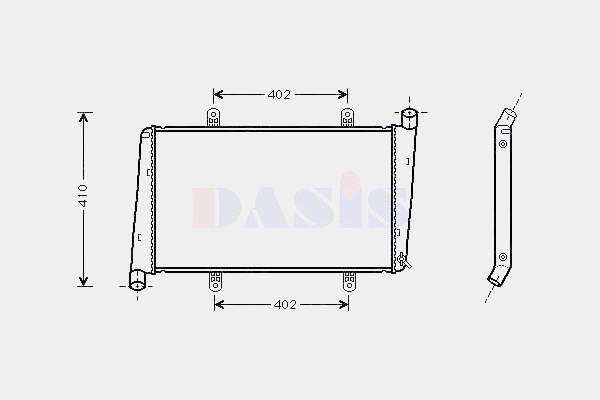8602117 Volvo Radiador de esfriamento de motor