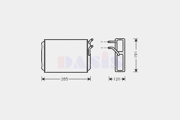 Radiador de forno (de aquecedor) Volvo 1307236 preço, a partir de 36,12 USD