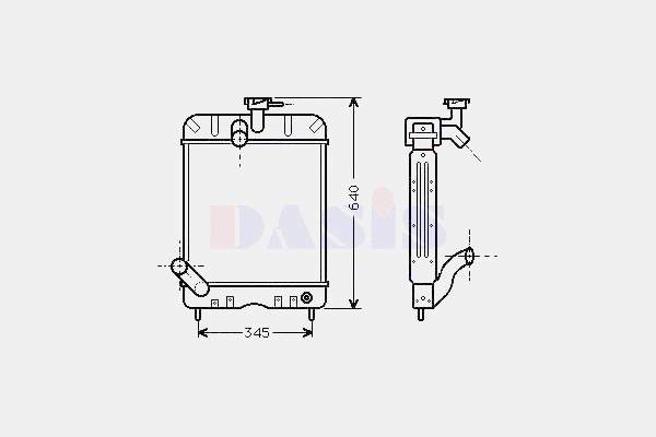 1660499M92 Massey Ferguson Radiador de esfriamento de motor