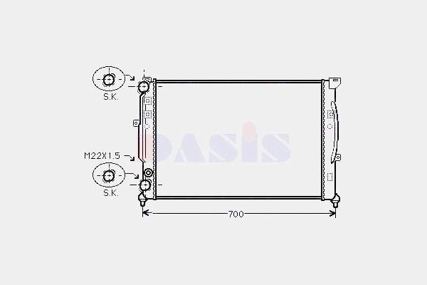 Radiador de esfriamento de motor AIC 50092 preço, a partir de 63,33 USD