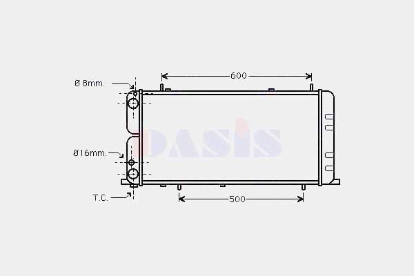 131508A4 Polcar Radiador de esfriamento de motor