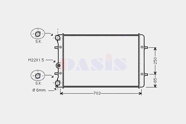 Radiador de esfriamento de motor VAG 1J0121253AP preço, a partir de 52,46 USD