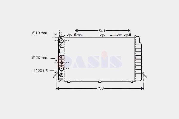 Radiador de esfriamento de motor VAG 8A0121251 preço, a partir de 121,48 USD