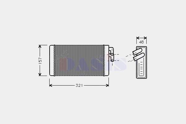 489040N Dasis Radiador de forno (de aquecedor)