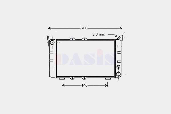 Radiador de esfriamento de motor Nissens 64010 preço, a partir de 58,86 USD