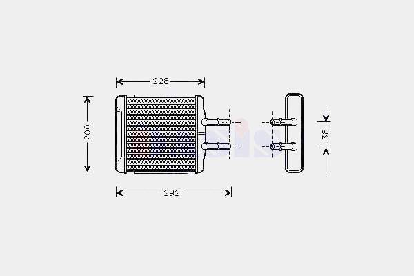 812335 VALEO Radiador de forno (de aquecedor)