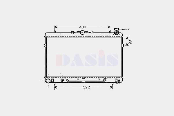 734258 VALEO Radiador de esfriamento de motor