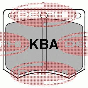 LP154 Delphi Sapatas do freio dianteiras de disco
