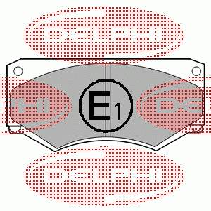 LP180 Delphi Sapatas do freio dianteiras de disco