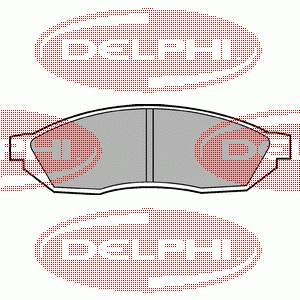 LP208 Delphi Sapatas do freio dianteiras de disco