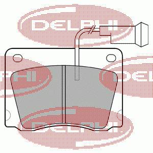 Sapatas do freio dianteiras de disco Delphi LP17 preço, a partir de 29,37 USD