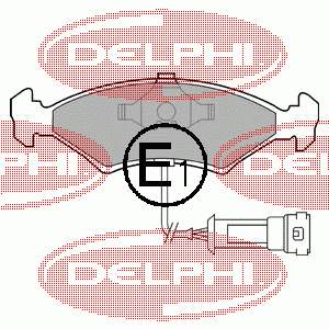 LP255 Delphi Sapatas do freio dianteiras de disco