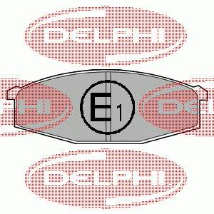 LP373 Delphi Sapatas do freio dianteiras de disco