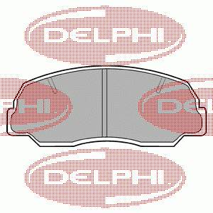 LP400 Delphi Sapatas do freio dianteiras de disco