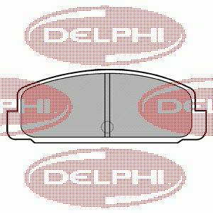 LP401 Delphi Sapatas do freio traseiras de disco