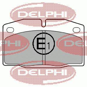 LP415 Delphi Sapatas do freio dianteiras de disco
