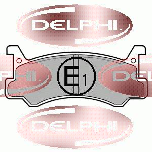 LP521 Delphi Sapatas do freio traseiras de disco
