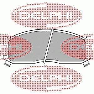 LP530 Delphi Sapatas do freio dianteiras de disco