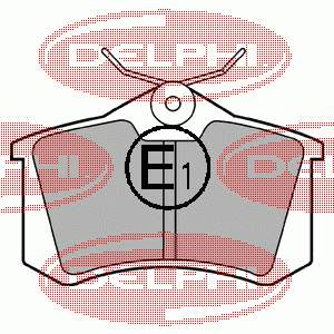Sapatas do freio traseiras de disco Delphi LP565 preço, a partir de 31,04 USD