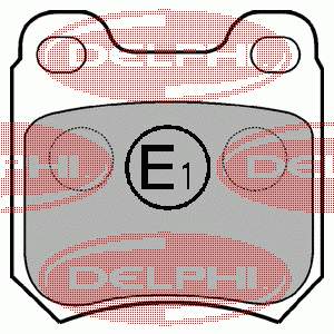 Sapatas do freio traseiras de disco Delphi LP590 preço, a partir de 19,07 USD
