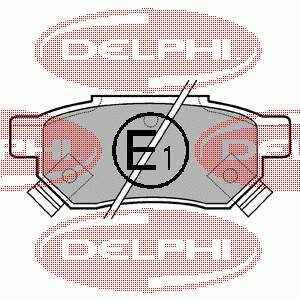 Sapatas do freio traseiras de disco Delphi LP625 preço, a partir de 17,67 USD