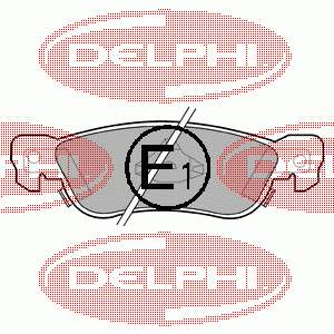 LP636 Delphi Sapatas do freio traseiras de disco