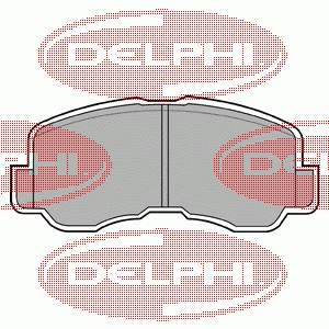 LP640 Delphi Sapatas do freio dianteiras de disco