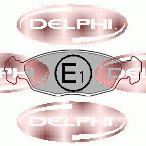 LP702 Delphi Sapatas do freio dianteiras de disco