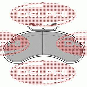 LP735 Delphi Sapatas do freio dianteiras de disco