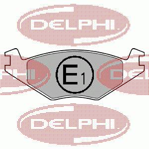 LP760 Delphi Sapatas do freio dianteiras de disco