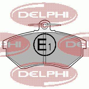 LP770 Delphi Sapatas do freio dianteiras de disco