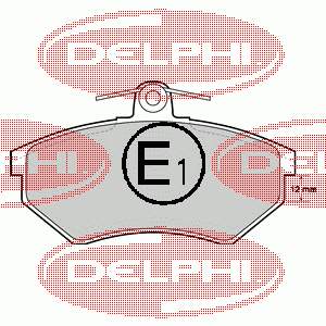LP778 Delphi Sapatas do freio dianteiras de disco