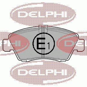 LP810 Delphi Sapatas do freio dianteiras de disco