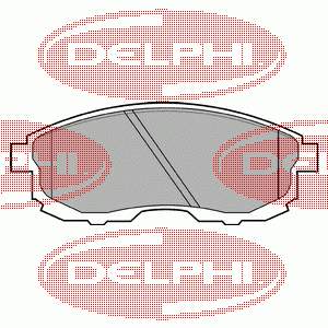 LP812 Delphi Sapatas do freio dianteiras de disco