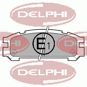 LP814 Delphi Sapatas do freio traseiras de disco