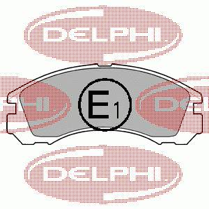 Compre LP871 Delphi Sapatas do freio dianteiras de disco