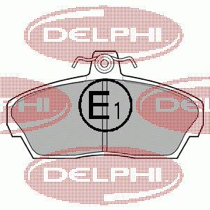 LP911 Delphi Sapatas do freio dianteiras de disco