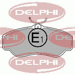 LP913 Delphi Sapatas do freio dianteiras de disco