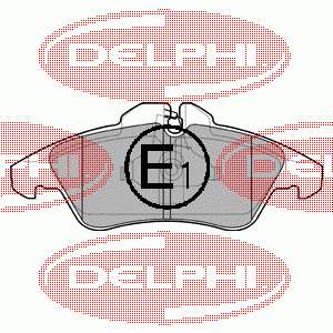 LP980 Delphi Sapatas do freio dianteiras de disco