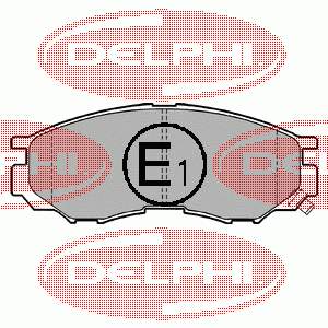LP1010 Delphi Sapatas do freio dianteiras de disco