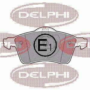 LP1092 Delphi Sapatas do freio dianteiras de disco