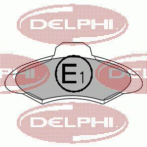 LP1139 Delphi Sapatas do freio dianteiras de disco