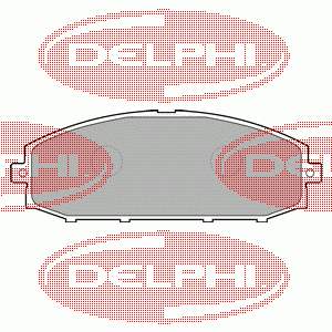 LP1305 Delphi Sapatas do freio dianteiras de disco