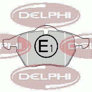 LP1407 Delphi Sapatas do freio dianteiras de disco