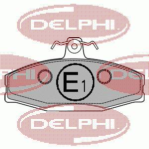 LP1429 Delphi Sapatas do freio dianteiras de disco