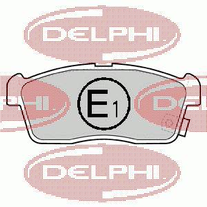 LP1442 Delphi Sapatas do freio dianteiras de disco