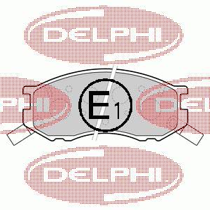 LP1461 Delphi Sapatas do freio dianteiras de disco