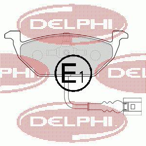 Sapatas do freio dianteiras de disco Delphi LP1514 preço, a partir de 29,79 USD