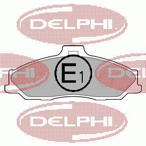 LP1555 Delphi Sapatas do freio dianteiras de disco